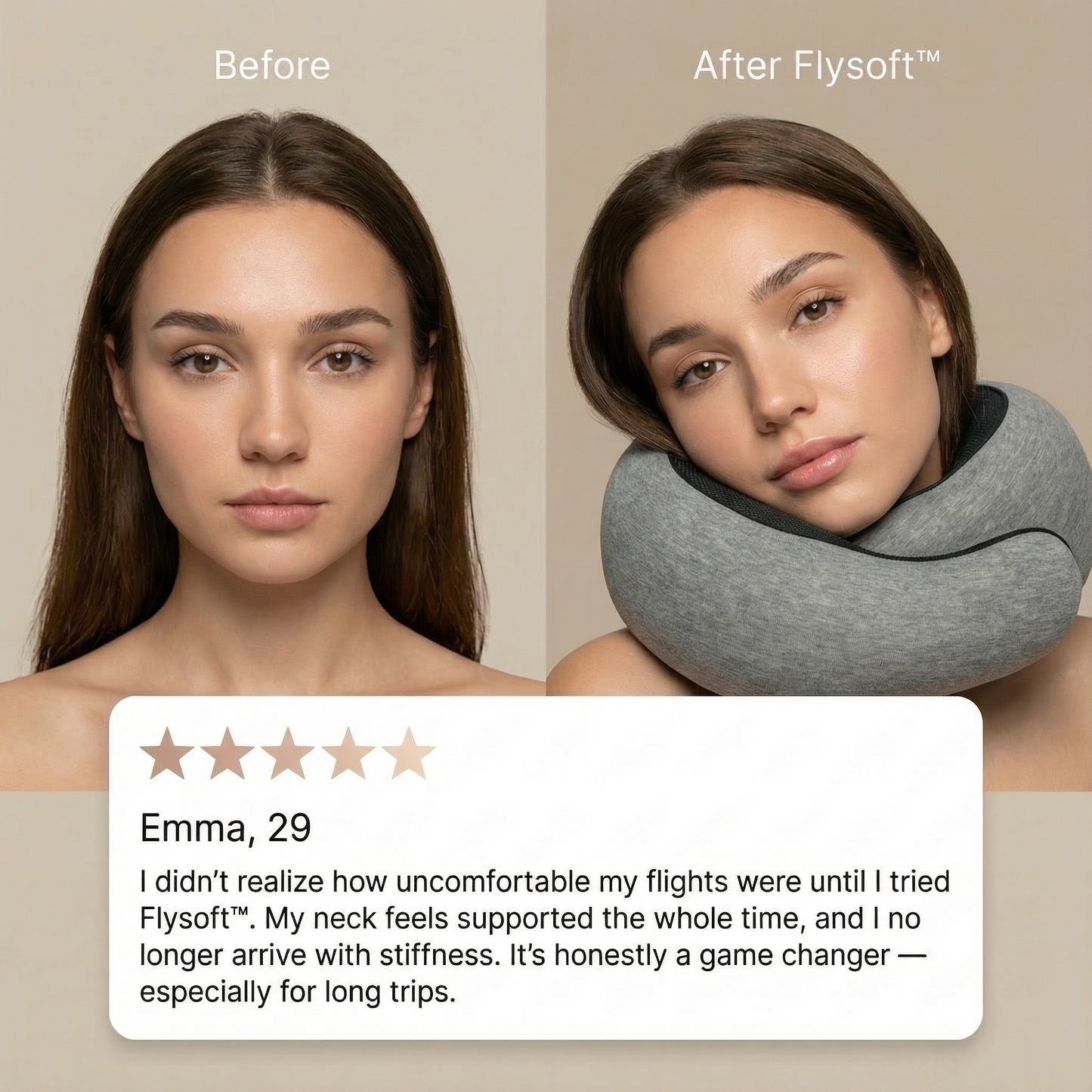 Flysoft™ 360° Travel Pillow